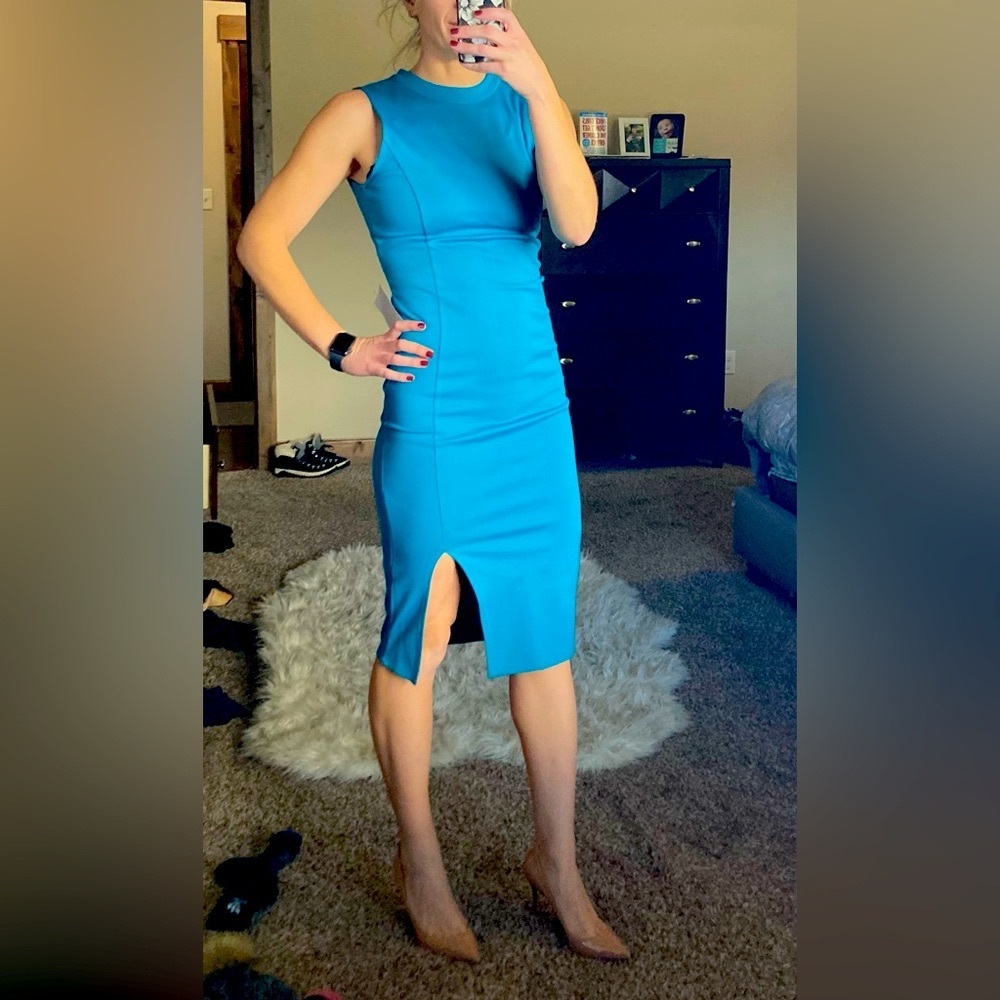 Felicity & Coco teal cocktail dress, Small